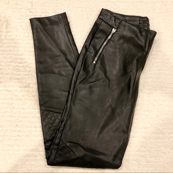 Zara Pants - Zara | NWOT Faux Leather Moto Pants